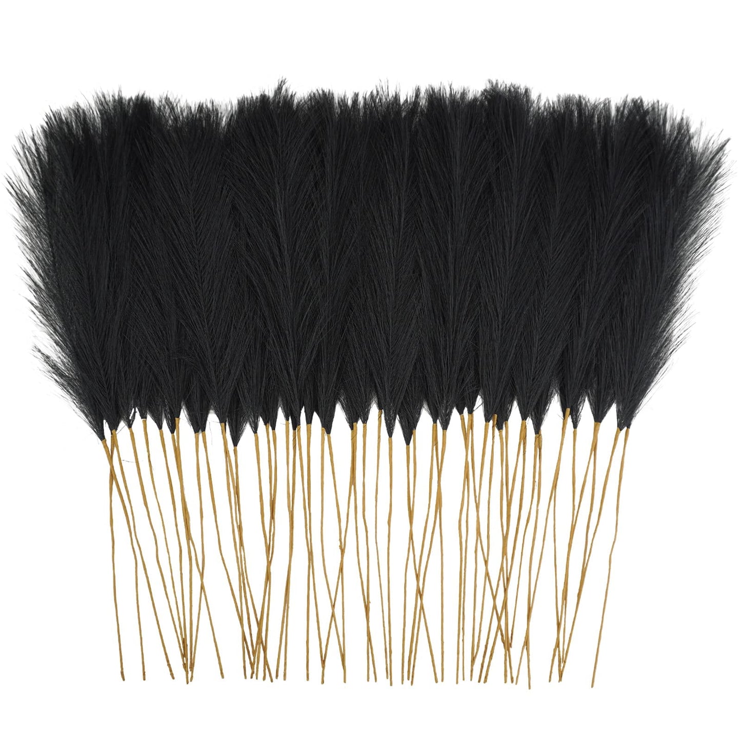 TETOU 50pcs Faux Pampas Grass 21.65" Short Vase Filler Flower Arrangement Home Wedding Boho Decor