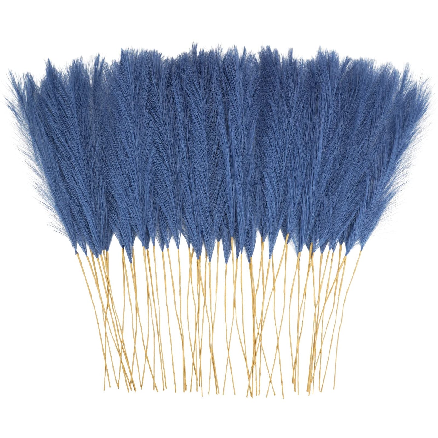 TETOU 50pcs Faux Pampas Grass 21.65" Short Vase Filler Flower Arrangement Home Wedding Boho Decor