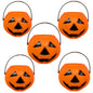 TETOU 3Pcs Mini Candy Cauldron Kettles, Plastic Hallowe'en Candy Bucket Witch's Cauldron Trick or Treat for St. Patrick's Day Hallowe'en Decoration and Kid Birthday Party Favors - Flame, Black, 1L+2S