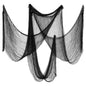 TETOU 5 Packs 30×72inch Black Creepy Cloth Halloween Decorations,Creepy Spooky Fabric Cloth for Halloween Party Gothic Haunted House Props Indoor Outdoor Decor