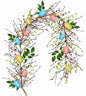 TETOU 6 FT Easter Egg and Mixed Berry Garland, Hanging Rustic Pastel Spring Easter Decor,Artificial Easter Garland for Indoor Outdoor Home Fireplace Party Door Decoration