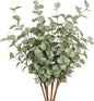TETOU 6 Pcs 27" Artificial Eucalyptus Stems, Eucalyptus Leaf Greenery Stems Fake Plants Floral for Vase Filler Home Party Wedding Indoor Decoration