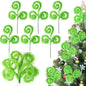 TETOU 6 Pcs Christmas Tree Topper,17 Inch Christmas Tree Picks,Green Curly Furry Christmas Tree Ornament for Christmas Tree Topper Filler Branches Home Holiday Party Decorations