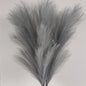 TETOU 6 Stems Faux Pampas Grass 43.3" Tall Big Pompous Grass Vase Filler Home Boho Decor - Beige