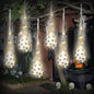 TETOU 6pcs Halloween Hanging Light up Spider Egg Sacs for Outdoor Tree Yard Door Horror Spider Egg Sacs Decoration (Purple)