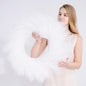 TETOU Artificial Pampas Grass Wreath, 26" Faux Pampas Grass Decor for All Seasons Home Boho Fall Modern Decoration - Beige