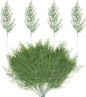TETOU Artificial Pine Branches, 13.7" Fake Greenery Pine Sprigs, Plastic Greenery Ceder Pine Stemsfor Christmas DIY Garland Wreath Accessories Floral Home Garden Decoration