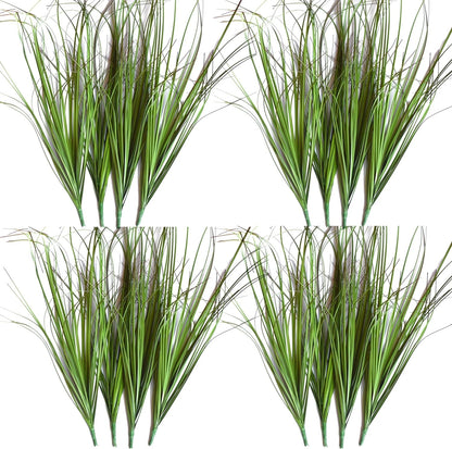 TETOU Artificial Plants, 18.1 inches Artificial Shrubs Wheat Grass Greenery, Fake Tall Grass Artificial Grass Plant for Outdoor Indoor Home Decor