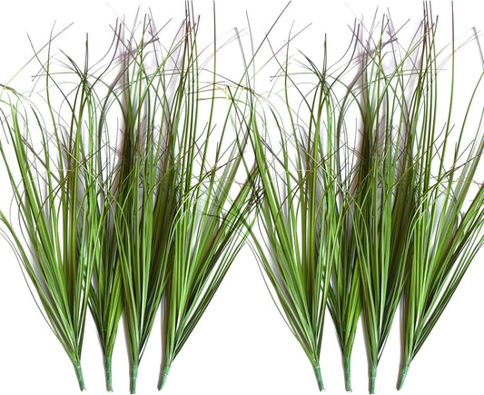 TETOU Artificial Plants, 18.1 inches Artificial Shrubs Wheat Grass Greenery, Fake Tall Grass Artificial Grass Plant for Outdoor Indoor Home Decor