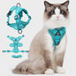 TETOU Cat Dog Harness and Leash, Escape Proof Soft Adjustable Vest Harnesses for Cats Dog, Easy Control Breathable Reflective Strips Jacket - Green,S