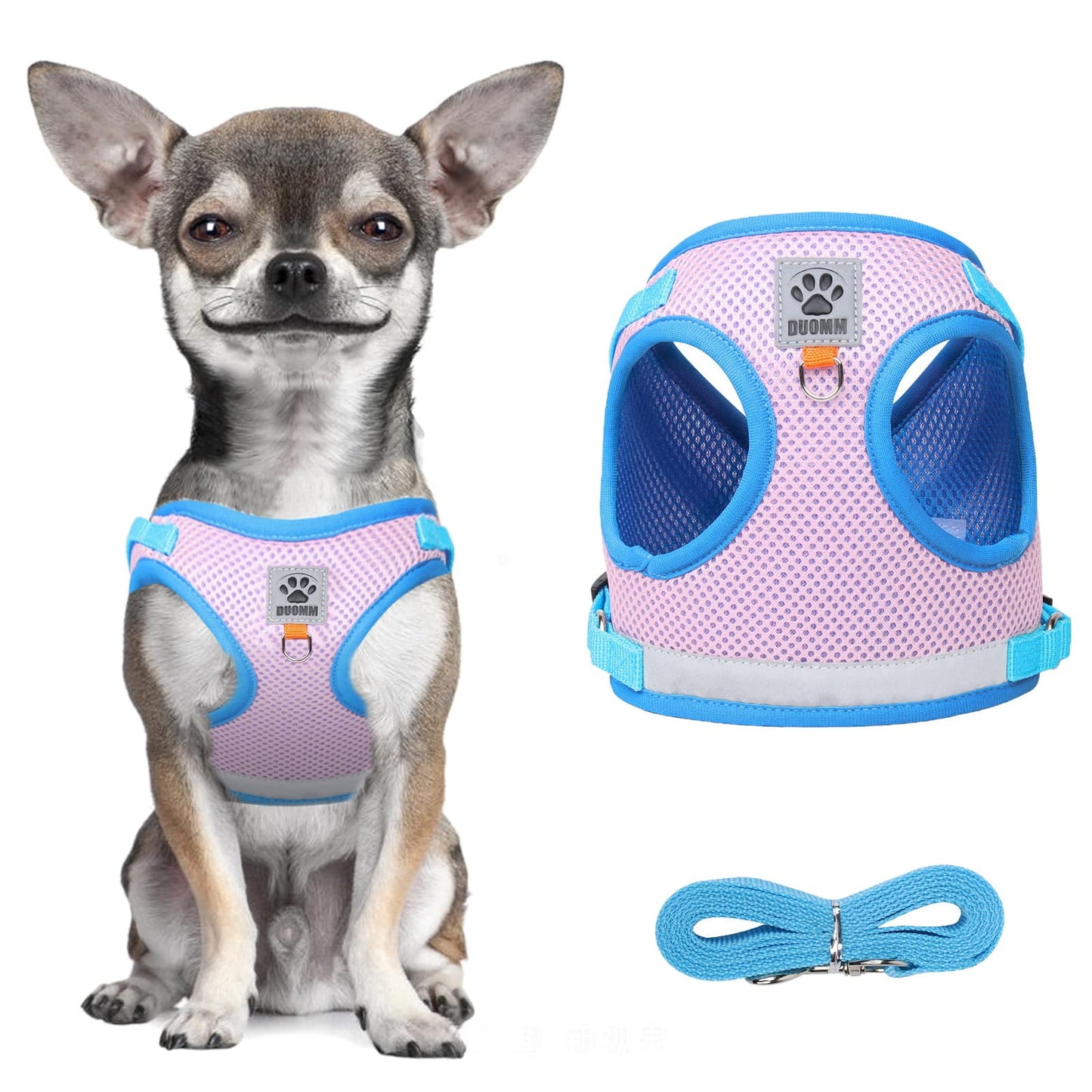 TETOU Cat Harness and Leash Set for Walking Adjustable Vest with Reflective Strap for Pet Kitten Puppy