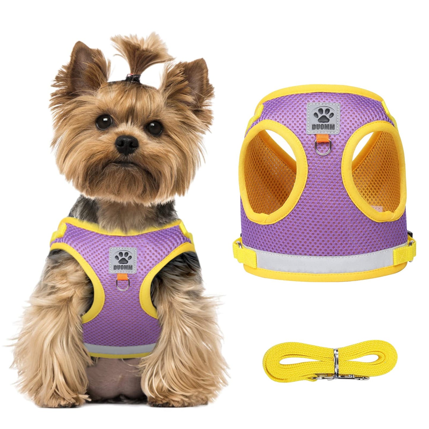 TETOU Cat Harness and Leash Set for Walking Adjustable Vest with Reflective Strap for Pet Kitten Puppy