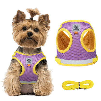 TETOU Cat Harness and Leash Set for Walking Adjustable Vest with Reflective Strap for Pet Kitten Puppy