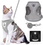 TETOU Cat Harness and Leash Set for Walking Adjustable Vest with Reflective Strap for Pet Kitten Puppy