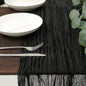 TETOU Cheesecloth Table Runner Boho Gauze Cheese Cloth Table Runner Wedding Home Table Decor