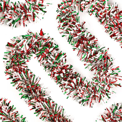 TETOU Easter Garland Decor,50Ft Pink Glitter Tinsel Spring Garland for Tree Home Fireplace Easter Party Indoor Outdoor Decoration