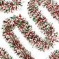 TETOU Easter Garland Decor,50Ft Pink Glitter Tinsel Spring Garland for Tree Home Fireplace Easter Party Indoor Outdoor Decoration