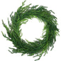 TETOU Christmas Norfolk Pine Garland 24" Diameter Faux Pine Greenery Wreath Fireplace Wall Home Decor