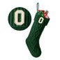 TETOU Christmas Stockings with Initials Letter 18" Stockings for Christmas Decoration - Green A