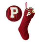 TETOU Christmas Stockings with Initials Letter 18" Stockings for Christmas Decoration - Red A