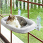 TETOU Cordless Cat Window Perch, Foldable Cat Beds Cat Hammock with 4 Strong Suction Cups for Wall Indoor Cats