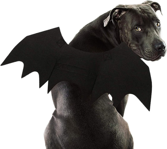 TETOU Dog Bat Costume, Hallowe'en Pet Costume Bat Fairy Wings Cosplay Dog Cat Costume for Hallowe'en Party