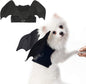 TETOU Dog Halloween Costume, Halloween Bat Fairy Wings Pet Harness Costumes for Dogs Cats Hallowe'en Party