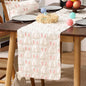 TETOU Easter Bunny Jacquard Table Runner 13x72 Inch Bunny Rabbit Designs Soft Plush Faux Fur Table Decoration for Easter Home Party