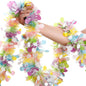 TETOU Easter Garland Decor,50Ft Pink Glitter Tinsel Spring Garland for Tree Home Fireplace Easter Party Indoor Outdoor Decoration