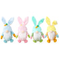 TETOU Easter Gnomes Plush 4pcs Bunny Swedish Tomte Elf Stuffed Doll Rabbit Kids Gift Home Ornament