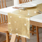 TETOU 13*108" Glitter Disco Party Table Runner, Mirror Table Runner Retro 70s 80s Theme Disco Ball Party Supplies for Birthday Bachelorette Dance Party Decorations - Silver