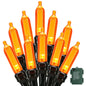 TETOU Halloween Lights, 33ft 100 LED Battery Hallowe'en Lights, 8 Modes String Lights with Timer, Indoor Outdoor Waterproof mini Lights String for Hallowe'en Bedroom Patio Decor