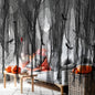 TETOU 2Pcs Hallowe'en Spooky Cloth, 71*30.7 inches Large Black Scary Creepy Gauze, Windows Entryways Cover Gauze for Hallowe'en Party Outdoor Home Wall Decor Supplies