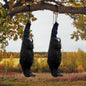 TETOU Halloween Realistic Hanging Dead Crows Decoy Fake Crows for Halloween Garden Tree Porch Terrify Decorations