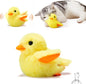 TETOU Interactive Cat Toys Rechargeable Flapping Duck Cat Toys with Catnip Duck Quacking Touch Activated Cat Toy for Indoor Cats Kitten Play Chase Exercise (No Flying)