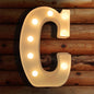 TETOU LED Letter Lights Luminous Letters Sign Home Decor for Wedding Birthday Party Christmas Battery Powered Decoration (A)