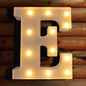 TETOU LED Letter Lights Luminous Letters Sign Home Decor for Wedding Birthday Party Christmas Battery Powered Decoration (A)
