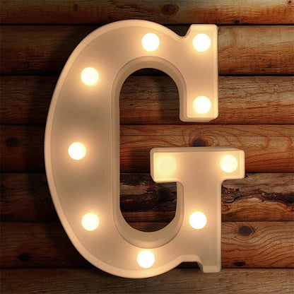 TETOU LED Letter Lights Luminous Letters Sign Home Decor for Wedding Birthday Party Christmas Battery Powered Decoration (A)