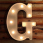 TETOU LED Letter Lights Luminous Letters Sign Home Decor for Wedding Birthday Party Christmas Battery Powered Decoration (A)