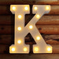 TETOU LED Letter Lights Luminous Letters Sign Home Decor for Wedding Birthday Party Christmas Battery Powered Decoration (A)