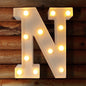 TETOU LED Letter Lights Luminous Letters Sign Home Decor for Wedding Birthday Party Christmas Battery Powered Decoration (A)