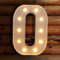 TETOU LED Letter Lights Luminous Letters Sign Home Decor for Wedding Birthday Party Christmas Battery Powered Decoration (A)