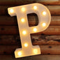 TETOU LED Letter Lights Luminous Letters Sign Home Decor for Wedding Birthday Party Christmas Battery Powered Decoration (A)