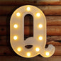 TETOU LED Letter Lights Luminous Letters Sign Home Decor for Wedding Birthday Party Christmas Battery Powered Decoration (A)