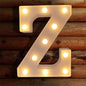TETOU LED Letter Lights Luminous Letters Sign Home Decor for Wedding Birthday Party Christmas Battery Powered Decoration (A)