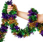 TETOU Easter Garland Decor,50Ft Pink Glitter Tinsel Spring Garland for Tree Home Fireplace Easter Party Indoor Outdoor Decoration