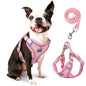 TETOU Reflective Dog Harness and Leash Set, No-Pull Pet Harness Adjustable Mesh, Ultra Breathable Padded Dog Vest Harness for Small Medium Dogs