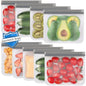 TETOU Reusable Gallon Freezer Bags 6pcs XL Silicone Food Storage Leakproof Bags for Meat Fruit Vegetable Lunch Travel Storage Bags