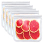 TETOU Reusable Silicone Bag, Leakproof Ziplock Food Storage Bags PEVA Freezer Bags for Sandwich Snack Vegetable Meat Cheese Lunch Kitchen Marinate Food Travel