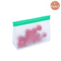TETOU Stand Up Reusable Silicone Bag, Leakproof Ziplock Food Storage Bags PEVA Freezer Bags for Sandwich Snack Vegetable Meat Cheese Lunch Marinate Food Travel